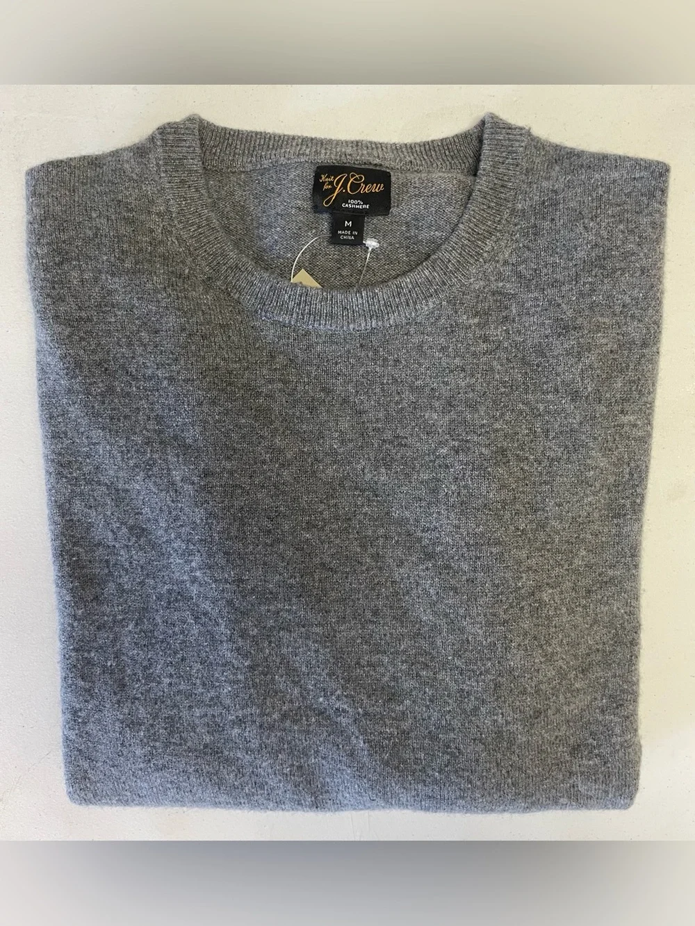 J. CREW Cashmere crewneck sweater in Heather Pyrite Size M $158 BE895